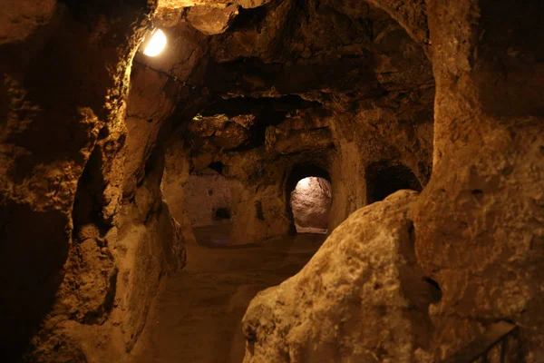 Derinkuyu Underground City v Kappadokie — Stock fotografie