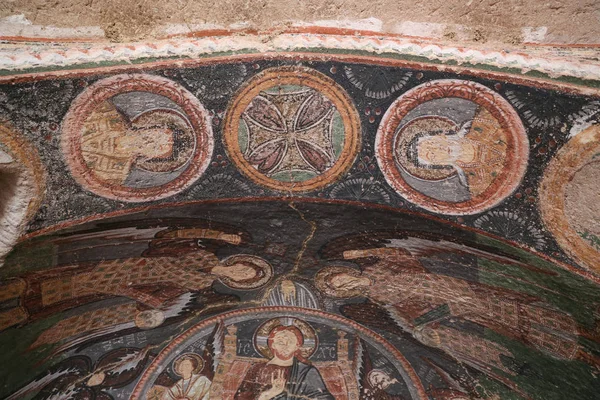 Affreschi nella Chiesa della Croce, Cappadocia — Foto Stock