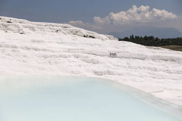 Τραβερτίνες στην Pamukkale — Φωτογραφία Αρχείου