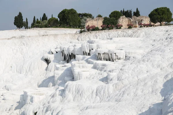 Travertinos em Pamukkale — Fotografia de Stock