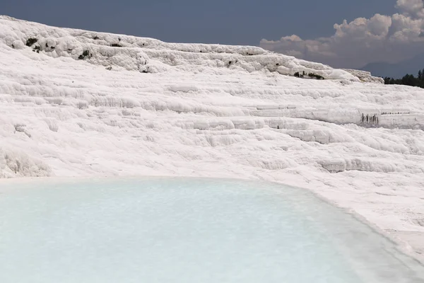 Travertinos em Pamukkale — Fotografia de Stock