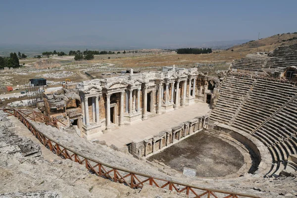 Θέατρο της Ιεράπολης στην Τουρκία — Φωτογραφία Αρχείου