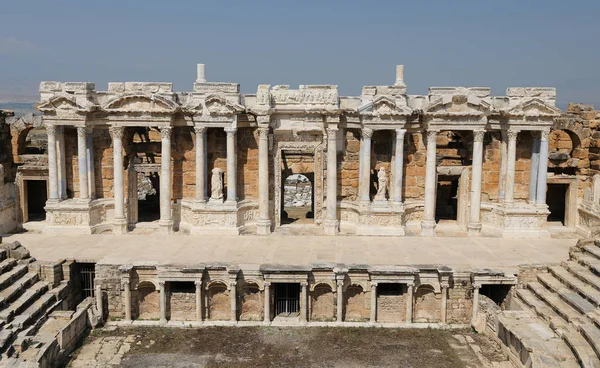 Hierapolis tiyatro Türkiye'de — Stok fotoğraf