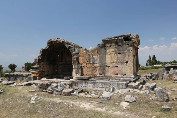 Ruinerna i Hierapolis antika stad, Turkiet — Stockfoto