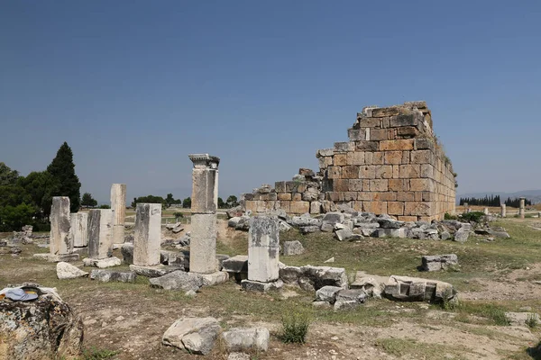 Ruiny w Hierapolis Ancient City, Turcja — Zdjęcie stockowe