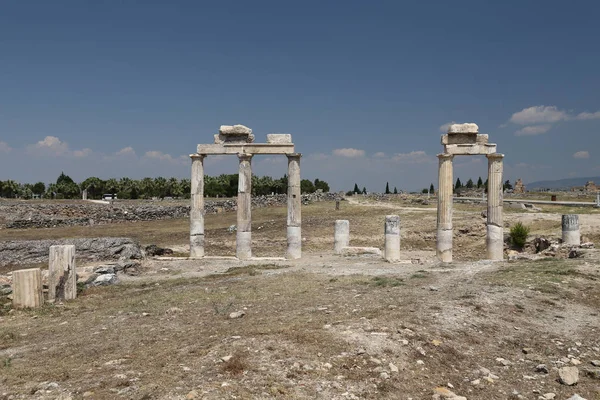 Harabeleri Hierapolis antik kenti, Türkiye'de — Stok fotoğraf