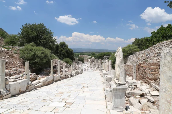 Starożytnej ulicy w Efezie Ancient City — Zdjęcie stockowe