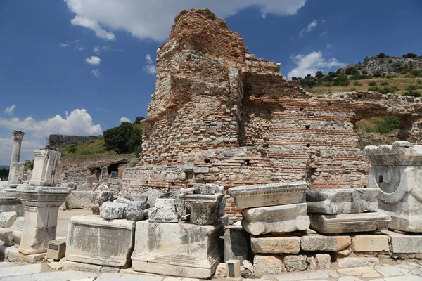 Ruins in Ephesus Ancient City — Stock Photo, Image