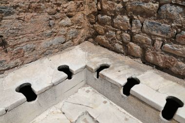 Public Toilets of Ephesus Ancient City clipart