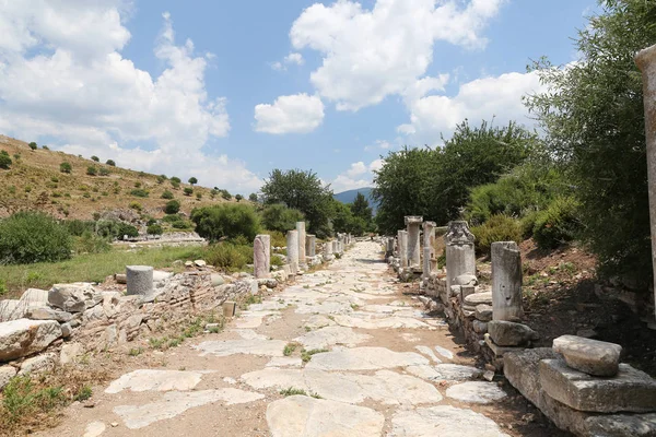 Straat in staat Agora van Efeze — Stockfoto