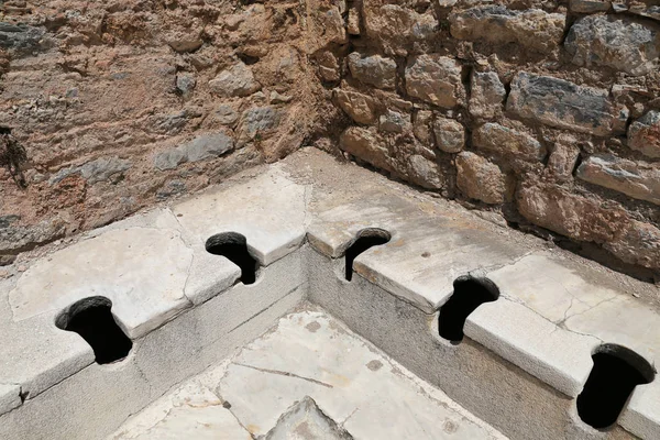 Public Toilets of Ephesus Ancient City — Stock Photo, Image