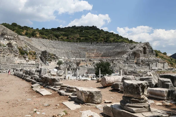 Grande Teatro de Éfeso Cidade Antiga — Fotografia de Stock