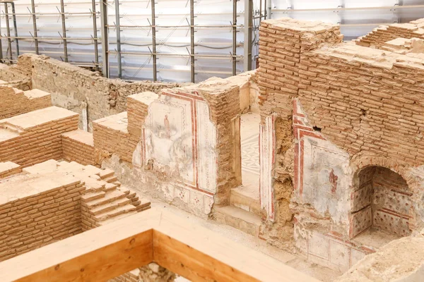 Terras huizen in Efeze oude stad — Stockfoto