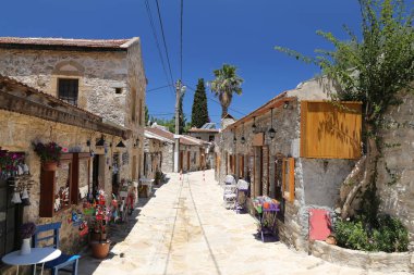 sokak eski Datça, Muğla, Türkiye