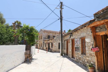 sokak eski Datça, Muğla, Türkiye