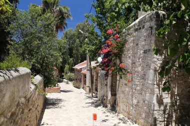 sokak eski Datça, Muğla, Türkiye