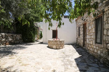 sokak eski Datça, Muğla, Türkiye