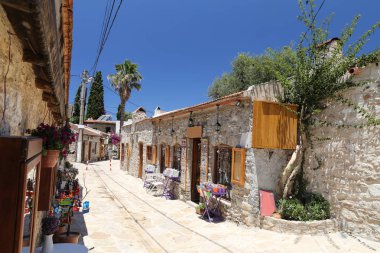 sokak eski Datça, Muğla, Türkiye