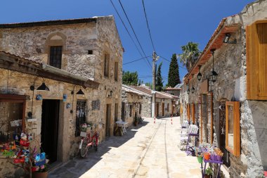 sokak eski Datça, Muğla, Türkiye