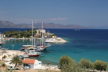 Datça şehirdeki tekneler