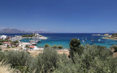 Datça şehirdeki tekneler