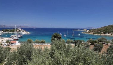 Datça şehirdeki tekneler