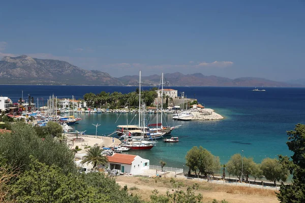 Boten in Datça stad — Stockfoto