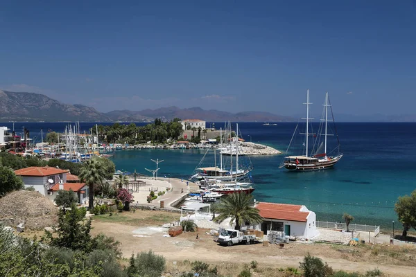 Datça şehirdeki tekneler