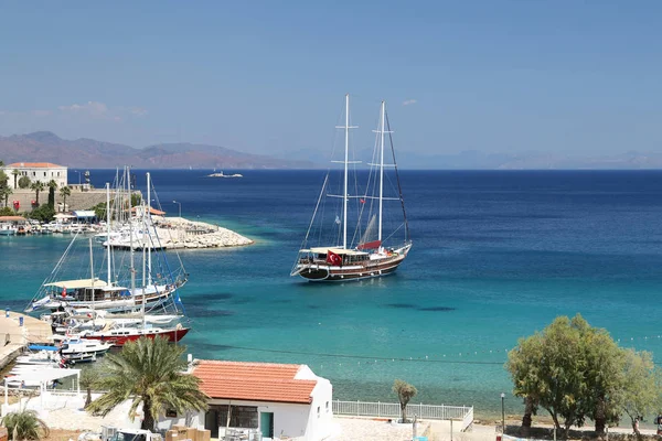 Boats in Datca Town — Stock Photo, Image