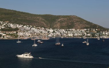 Türkiye 'nin Ege kıyısındaki Bodrum Kasabası