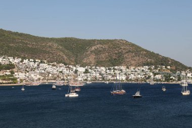 Türkiye 'nin Ege kıyısındaki Bodrum Kasabası