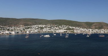 Türkiye 'nin Ege kıyısındaki Bodrum Kasabası