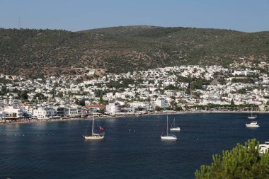 Türkiye 'nin Ege kıyısındaki Bodrum Kasabası