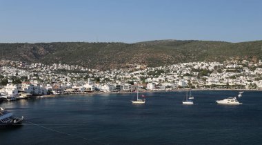 Türkiye 'nin Ege kıyısındaki Bodrum Kasabası