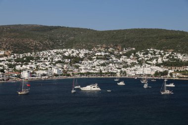 Türkiye 'nin Ege kıyısındaki Bodrum Kasabası