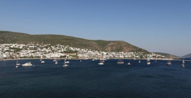 Türkiye 'nin Ege kıyısındaki Bodrum Kasabası