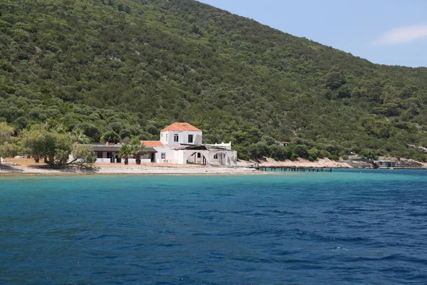 Karaada eiland in de Egeïsche zee, Bodrum, Turkije — Stockfoto