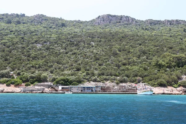 Ostrov KARAADA ostrov v Egejském moři, Bodrum, Turecko — Stock fotografie