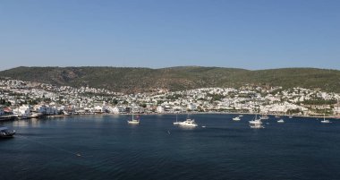 Türkiye 'nin Ege kıyısındaki Bodrum Kasabası