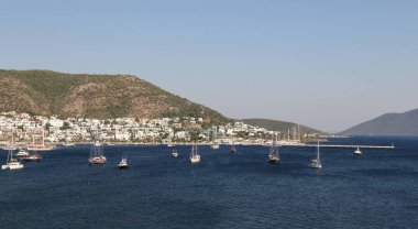 Türkiye 'nin Ege kıyısındaki Bodrum Kasabası