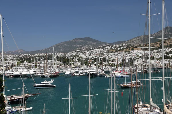 Bodrum stad in de stad Mugla, Turkije — Stockfoto