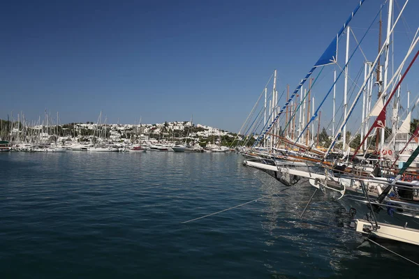 Plachetnice v Bodrum Marina — Stock fotografie