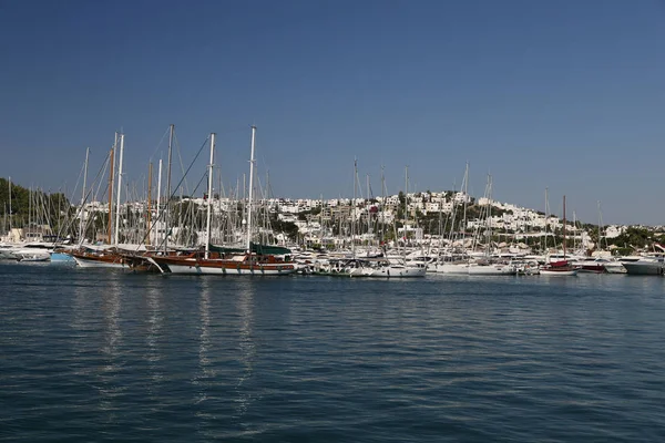 Zeilboten in Bodrum Marina — Stockfoto