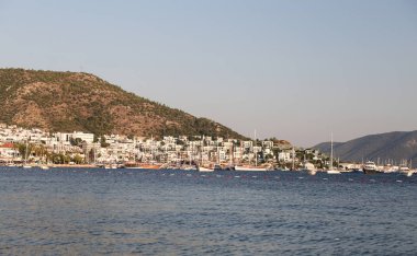 Türkiye 'nin Ege kıyısındaki Bodrum Kasabası