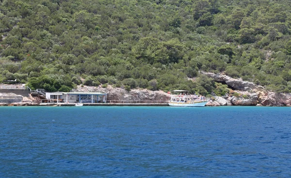 해, 보드룸, 터키에에서 Karaada 섬 — 스톡 사진