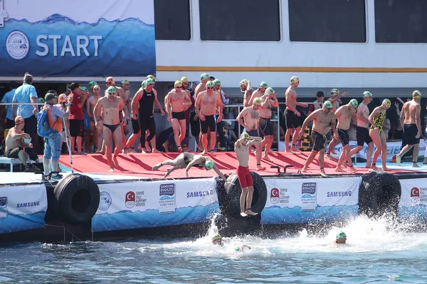 Samsung Bosphorus Cross Continental Swimming Competition 2017 — Stock Photo, Image