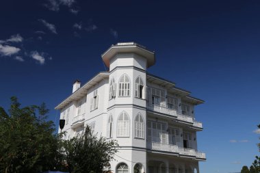 Buyukada, Istanbul beyaz ve ahşap evde
