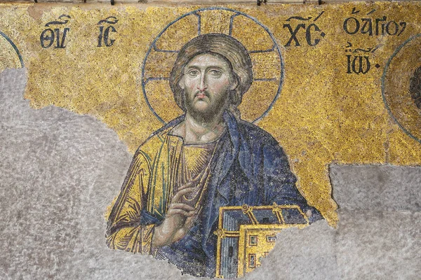 Deesis mosaik i Hagia Sofia-museet, Istanbul — Stockfoto