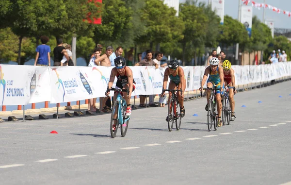 Istanbul Beylikdüzü Etu triatlon Avrupa Kupası 2017 — Stok fotoğraf