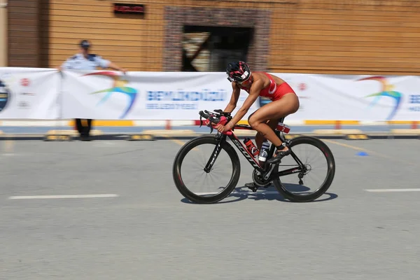 Стамбул Beylikduzu Etu триатлону Кубок європейських чемпіонів 2017 — стокове фото